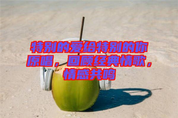 特別的愛給特別的你原唱，回顧經典情歌，情感共鳴