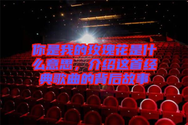 你是我的玫瑰花是什么意思，介紹這首經典歌曲的背后故事