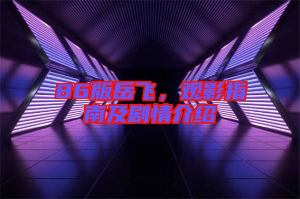 86版岳飛，觀影指南及劇情介紹
