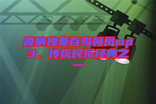 嗩吶獨奏百鳥朝鳳mp3，傳統(tǒng)民樂經(jīng)典之一