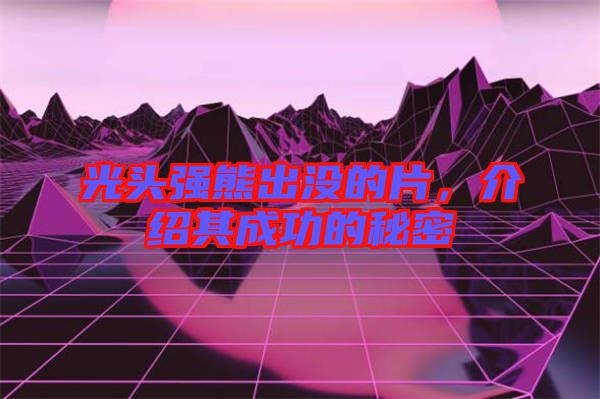 光頭強熊出沒的片，介紹其成功的秘密