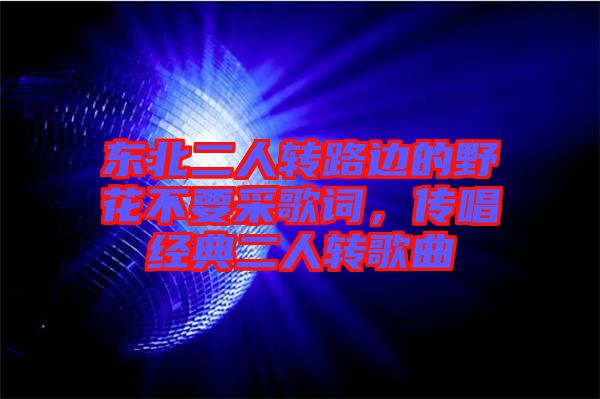 東北二人轉路邊的野花不要采歌詞，傳唱經(jīng)典二人轉歌曲