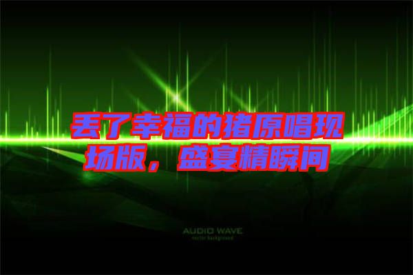 丟了幸福的豬原唱現(xiàn)場版，盛宴精瞬間
