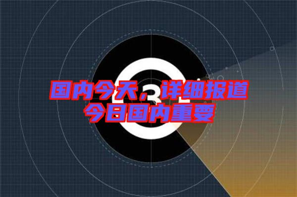 國內今天，詳細報道今日國內重要