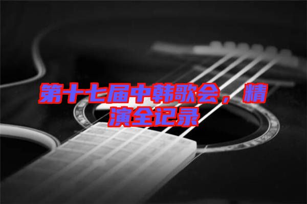 第十七屆中韓歌會，精演全記錄