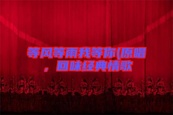 等風等雨我等你(原唱，回味經典情歌