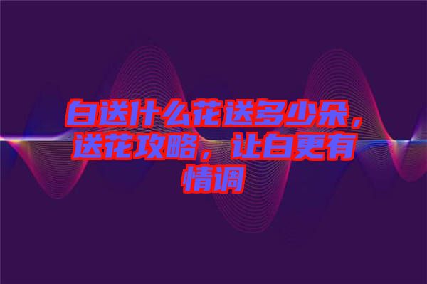 白送什么花送多少朵，送花攻略，讓白更有情調
