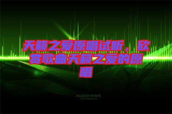 天籟之愛原唱試聽，欣賞歌曲天籟之愛的原唱
