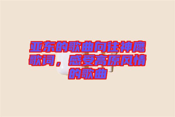 亞東的歌曲向往神鷹歌詞，感受高原風(fēng)情的歌曲