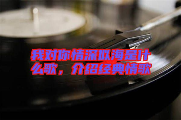 我對你情深似海是什么歌，介紹經典情歌